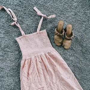 Pink Blush Boutique eyelet swing dress